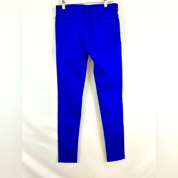 Rebecca Minkoff Cobalt Blue Mid Rise Skinny  Jeans Designer Runway Sampl… - Picture 6 of 7
